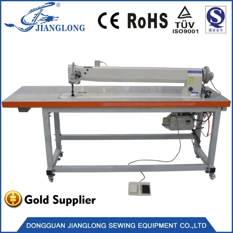 6620-41 Customization Industrial High Quality Long Arm Leather Double Needle Flat Bed Computerized Sewing Machines for Sale