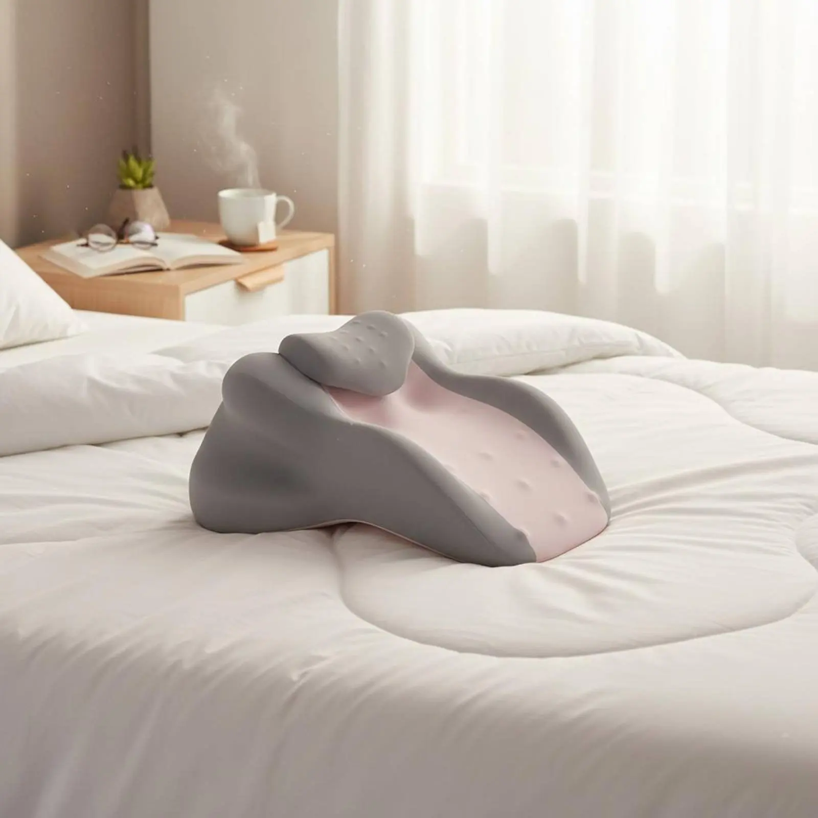

Viscoelastic Foam Bed Incline Removable Cleanable Cover Foam Bed Incline Backrest Support Pressure Relief Bedding Accessory
