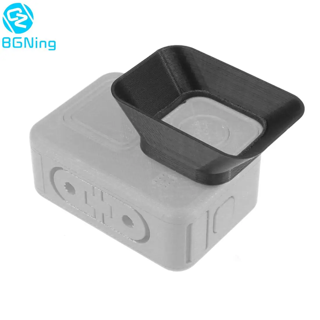 BGNing Lens Hood for Gopro 9 10 11 12 Lens Cap Sunshade Cover 3D Printed Plastic Protector Black Action Camera Accessories