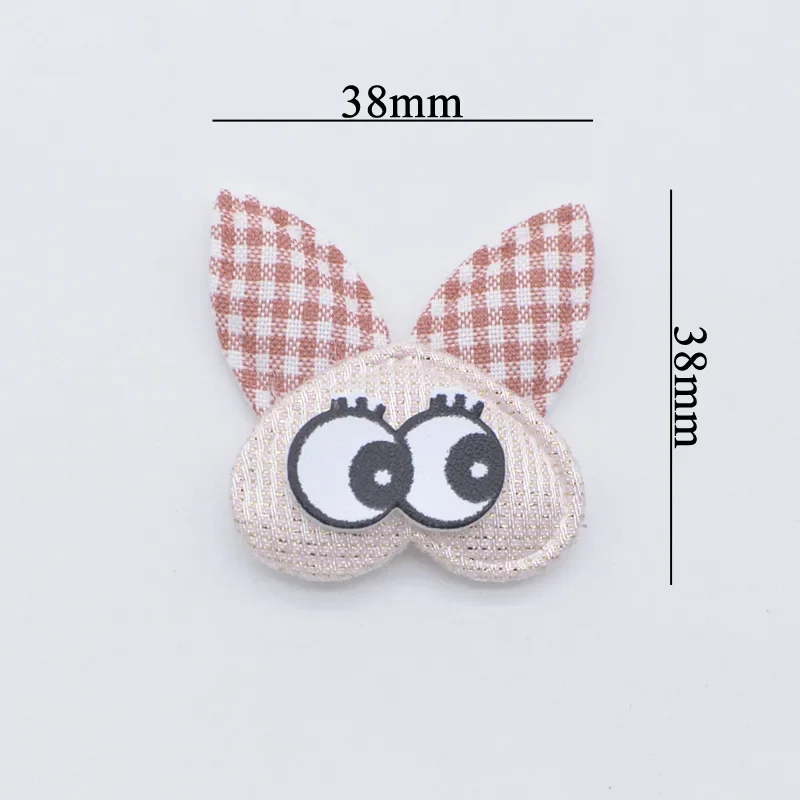 10Pcs/lot Big Eyes Cartoon Rabbit Applique for Handmade Clothes Hat Shoes Cloth Fabric Patch Sewing Supplies Headwear Decor
