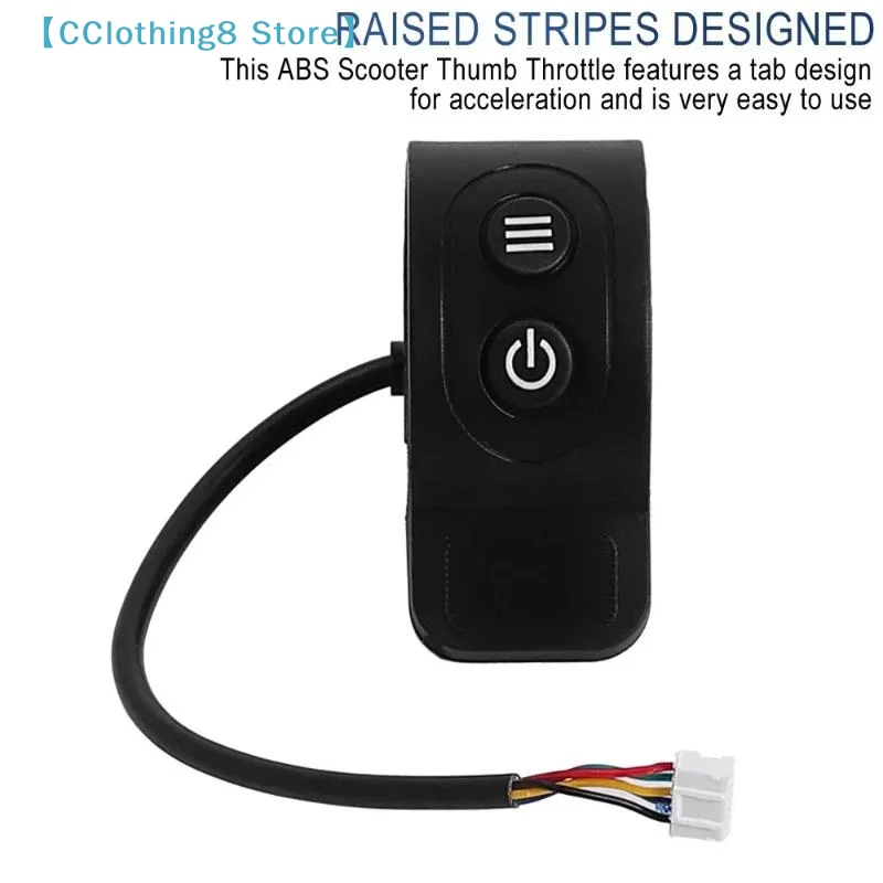 1Pcs Electric Scooter Finger Throttle Accelerator Speed Controller With Headlight Switch Button ForHX X6 X7 Scooter 【AliS8】 image 4