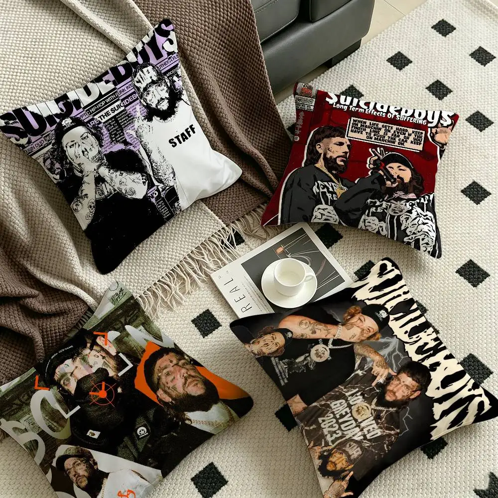 Singer S-Suicideboy Band Album pillow cover sofa cushion cover home room decoration children gift