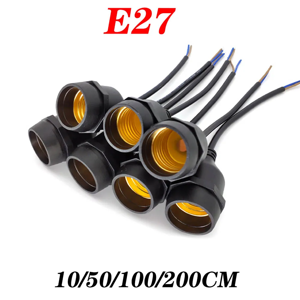 0.1m 0.5m 1m 2m Outdoor Waterproof E27 Lamp Holder Farmyard Decorative Lamp