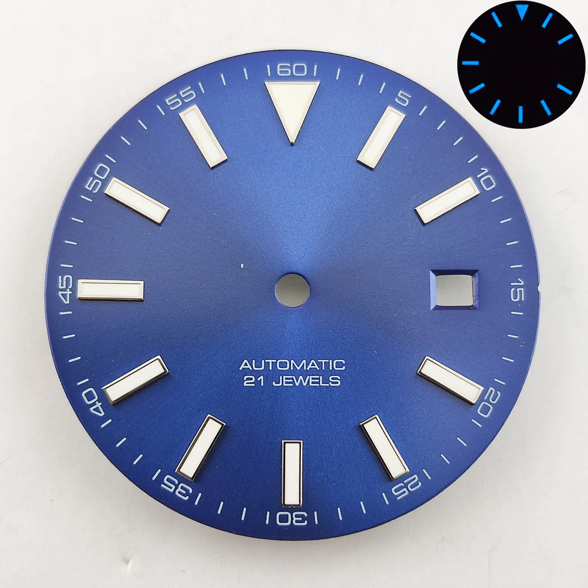 30.8มม.Miyota8215นาฬิกาสีเขียวส่องสว่าง Nh35 Dial Miyota กรณี Nh35กรณีโลโก้ที่กำหนดเอง Miyota8215นาฬิกาอุปกรณ์เสริม