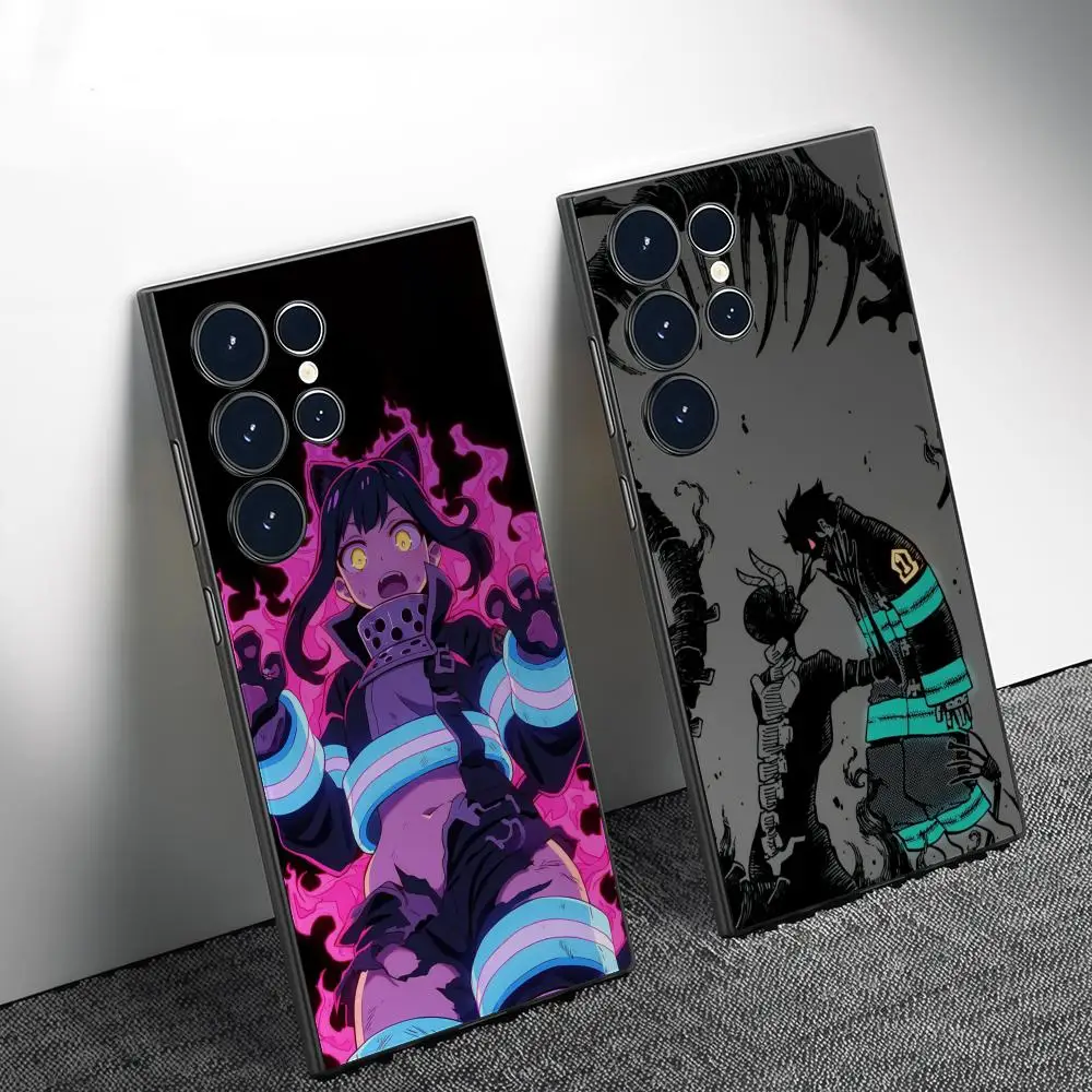 Чехол для телефона Anime F-Fire Force для Samsung Galaxy S26 S25 S24 S22 S23 Ultra S21 S20 Plus, матовый, полностью мягкий чехол