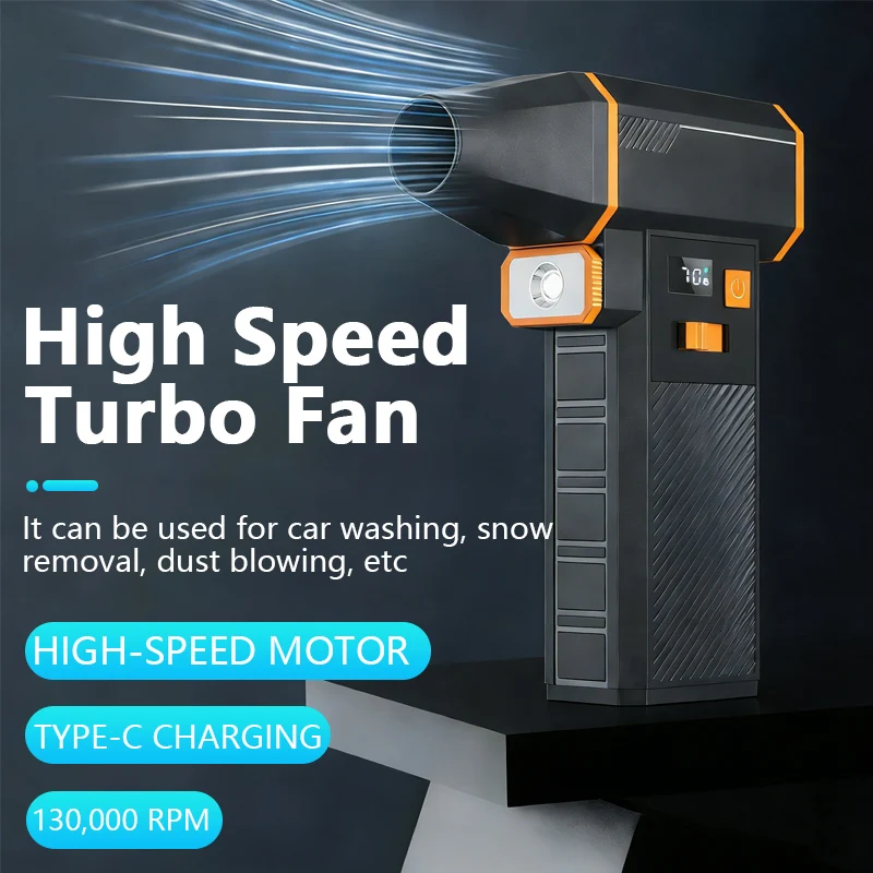 

Мощный электрический пылесос 130000 об/мин, бесщеточный двигатель, 3 передачи, перезаряжаемый беспроводной воздуходувка, турбовентилятор для ПК, клавиатуры, снежного автомобиля