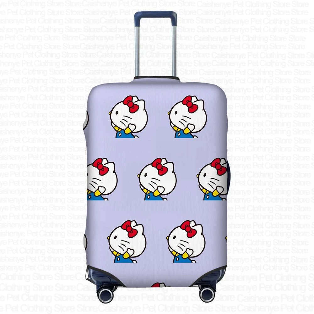 Suitcase Protective Cover Girls Personalized Dustproof Scratch-proof Hello Kitty Pattern 18-32 Inch Travel Accessories