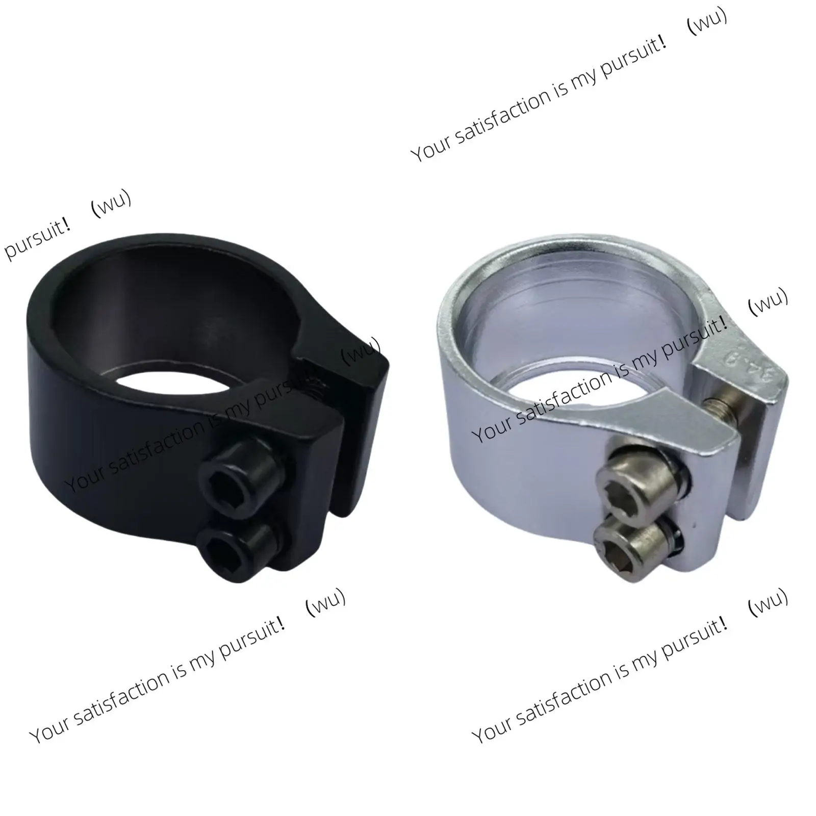 Bicycle Seat Tube Clamp Aluminum Replacement, 34.9mm Lightweight Components, High Performance Saddle Clamp