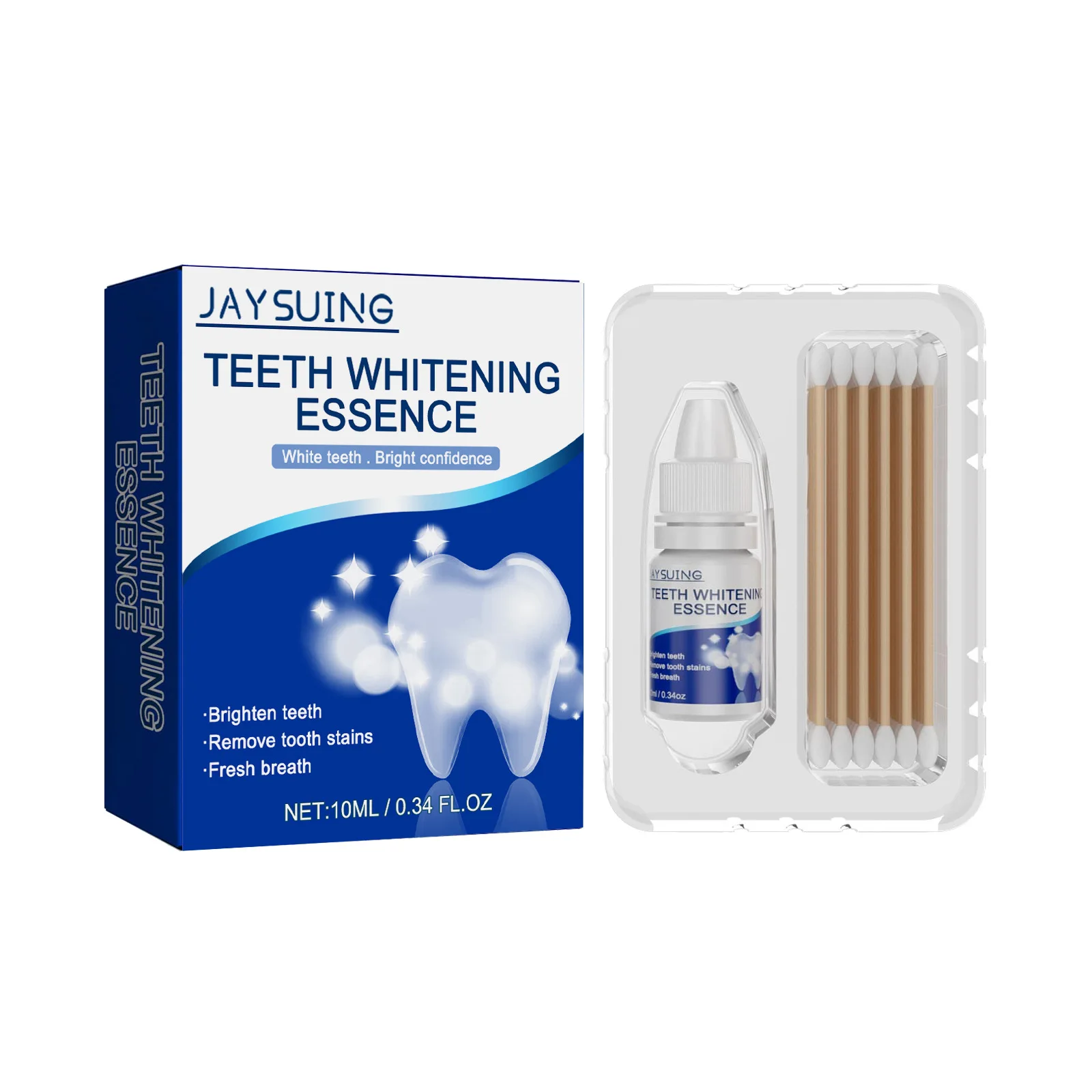 Teeth Whitening Essence White Teeth and Bright Confidence, Brighten Teeth & Remove Tooth Stains & Fresh Breath, 10ml