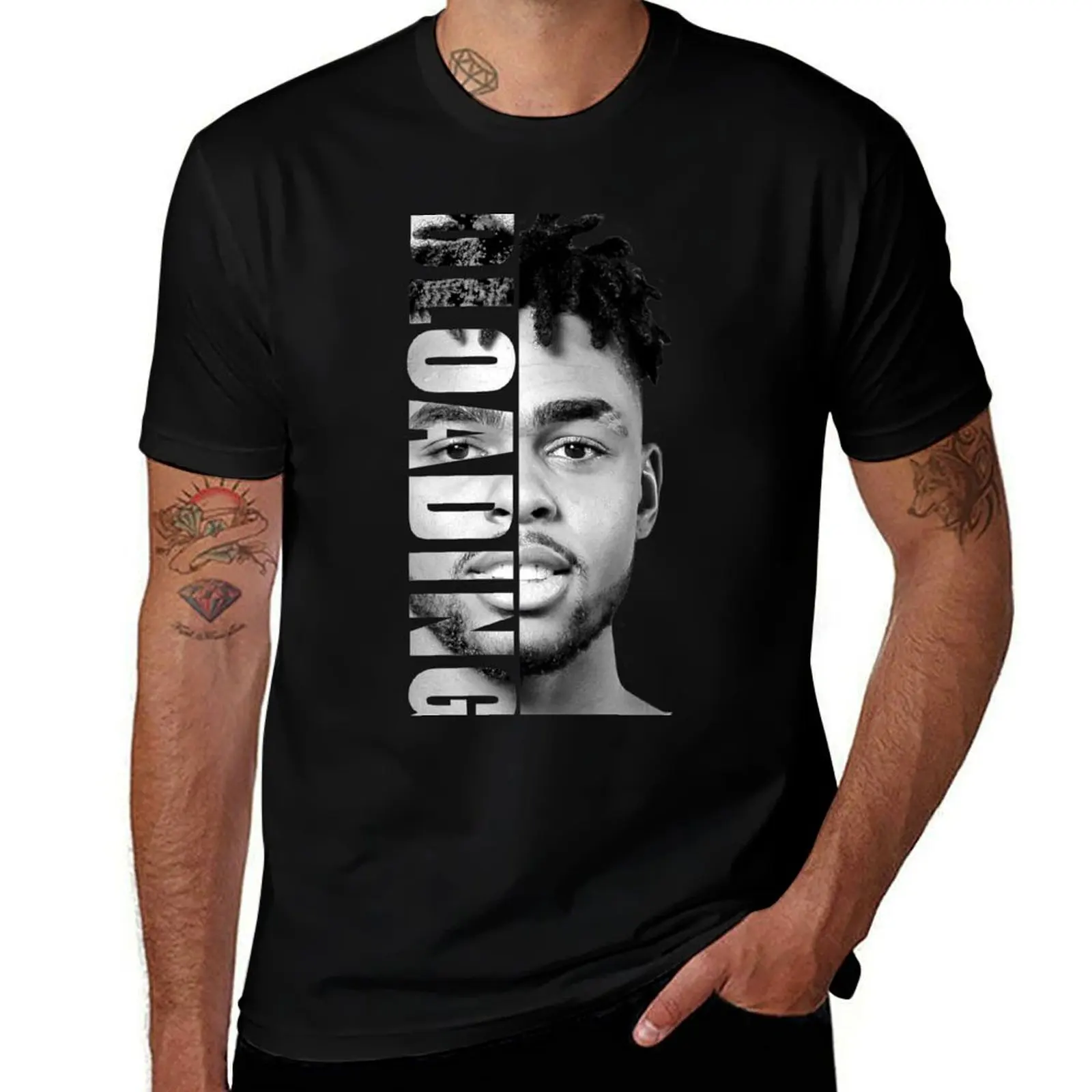 D'angelo Russell - DLOADING T-Shirt korean fashion summer top men clothing