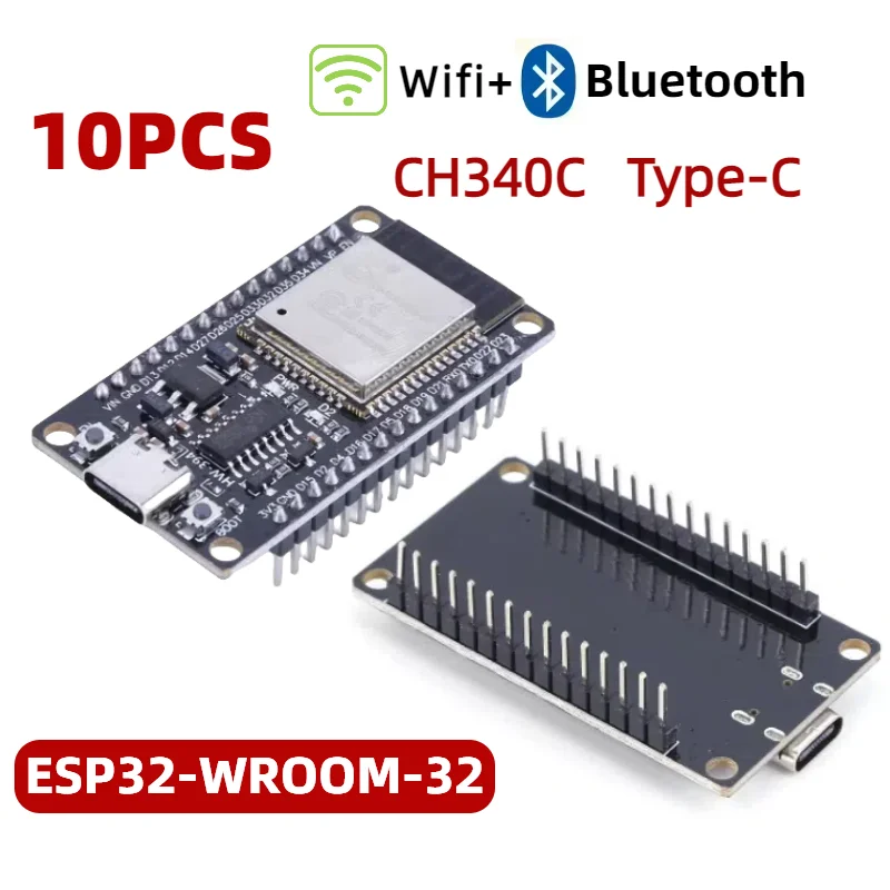 1-100pcs ESP32 WROOM-32 Development Board ESP32-S WiFi+Bluetooth Dual Core ESP32 30Pin ESP32 Nodemcu Development Module