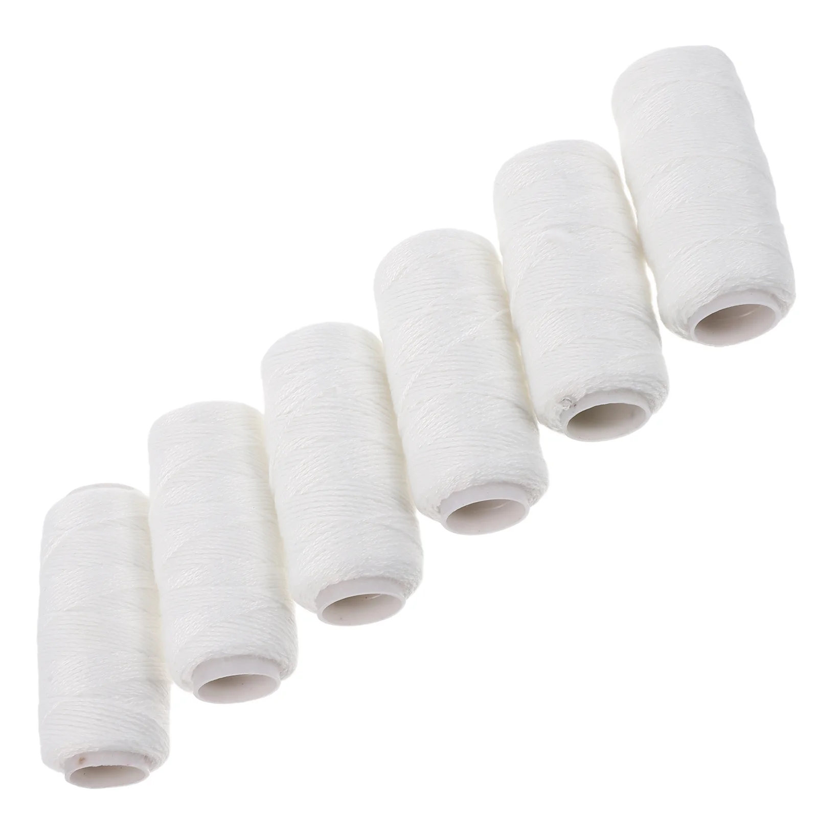 6Pcs White Thread for Facial Hair Remover Soft Durable Efficient Hair Removal Tool Threading Machine Thread Face Threading