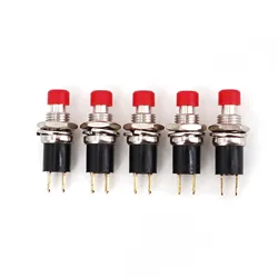 5Pcs PB05A 7mm ON-OFF 2Pin Latching Self-Locking SPST Normally Open Mini Push Button Switch