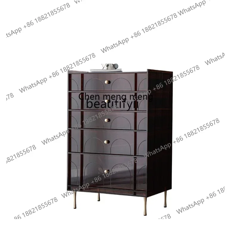 

New Arrivals Light Luxury Chest of Drawer Locker Nordic Style Living Room Simple Modern Storage Cabinet Creative Design Chest of