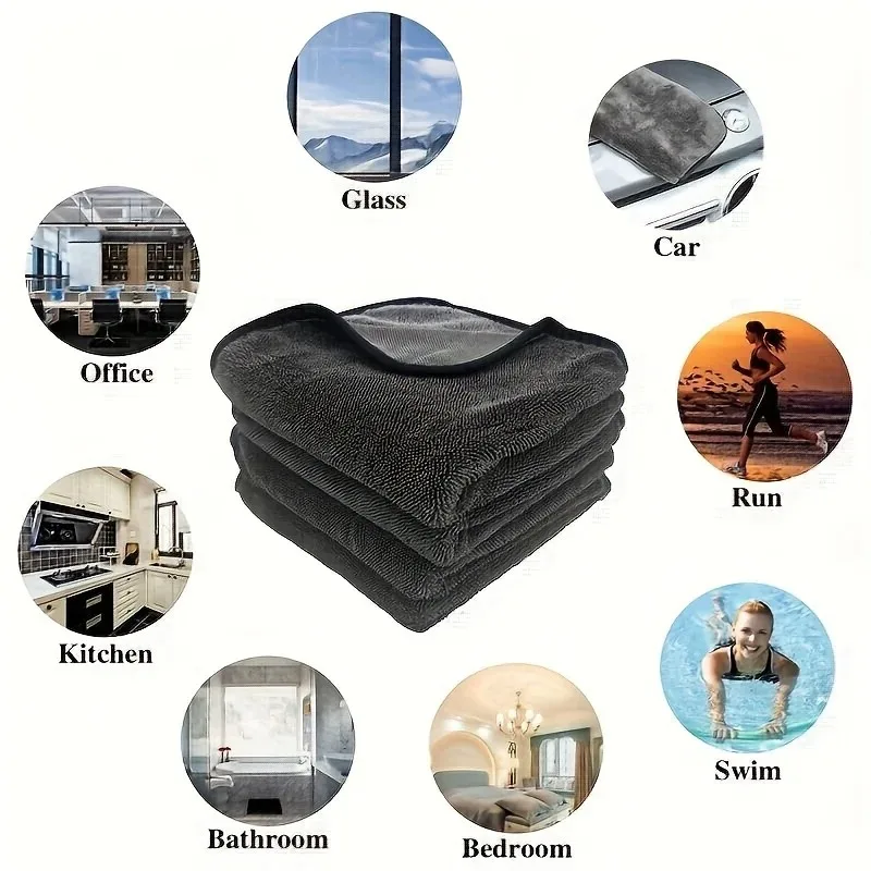 Microfiber Cleaning Cloth Home Car Washing Cloth Car Drying Towel Multi-functional Rag Super Absorbent Towel Wiping Towel