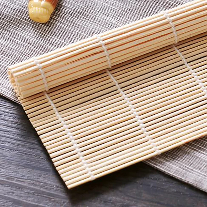 24x24cm Sushi Bamboo Rolling Mats Onigiri Rice Tools Non-Stick DIY Sushi Mat Bamboo Japanese Kitchen Accessories