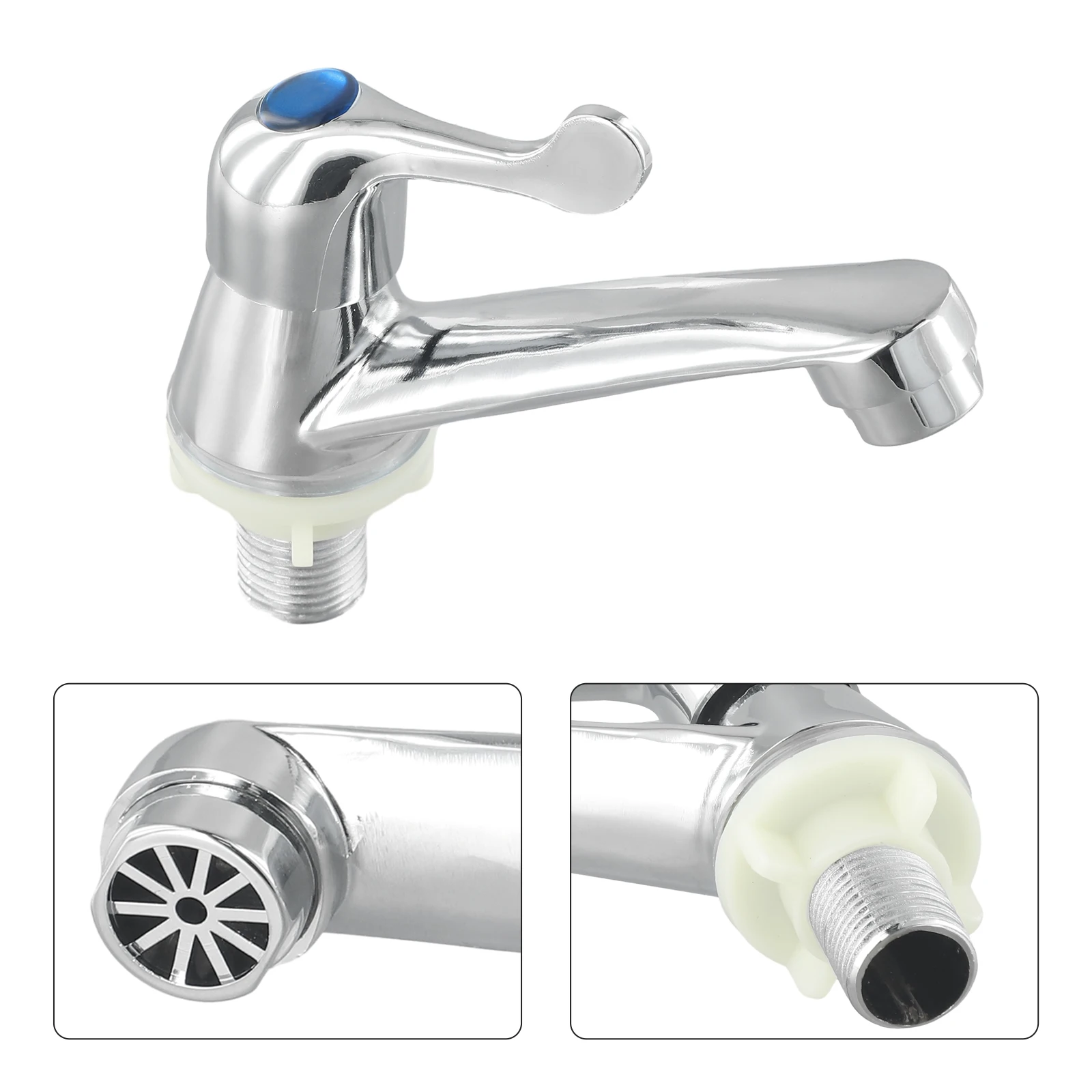 Faucet Sink Taps Type 96 94 Modern Polished Practical Quick-opening Single Cold Basin Taps Cold Basin Lever Taps