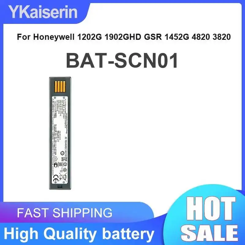 5500Mah Bat-SCN01 For Honeywell 1202G 1902GHD Gsr 1452G 4820 3820 Scanners Battery Prolonged Performance