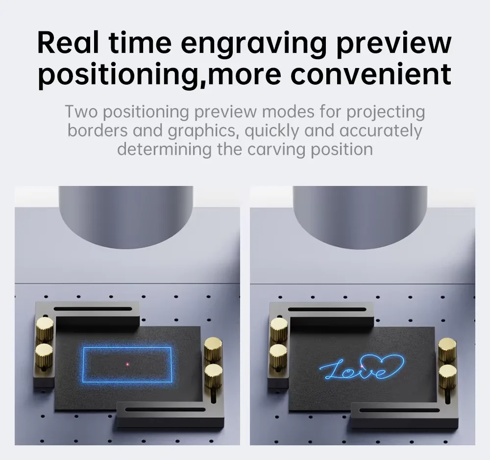LASERPECKER LP4 Laser Engraving Machine for All Material Dual Light Laser Engraver Portable 10W 450nm Diode Blue laser 2W 1064nm