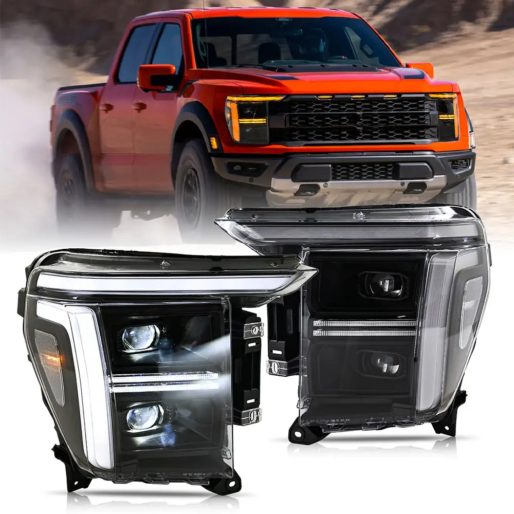 

LED Headlight for F150 2021-2023 Head Lamp Upgrade 2 Lens High-quality Plug-and-play Automotive Headlight