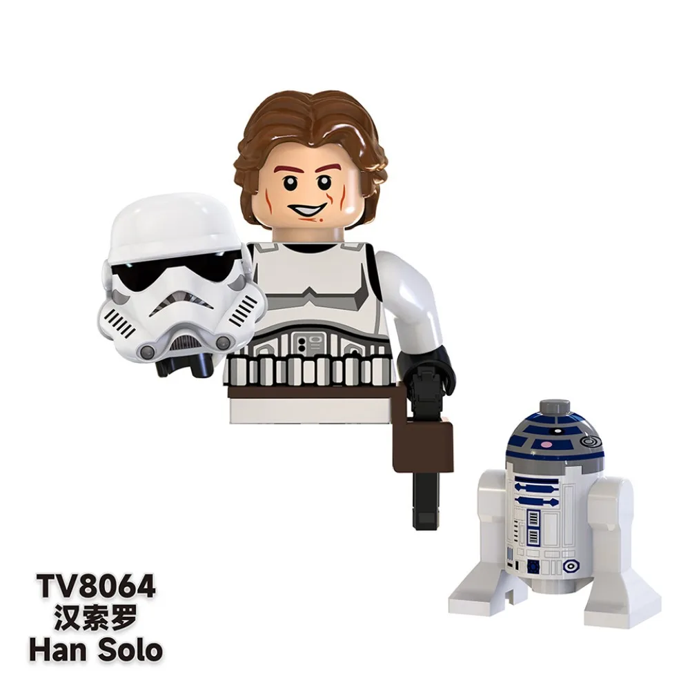 Building Blocks Sci-fi Movie Classic Character Dolls Han Solo Bo Katan Building Blocks Children's Collection Christmas Toys Gift