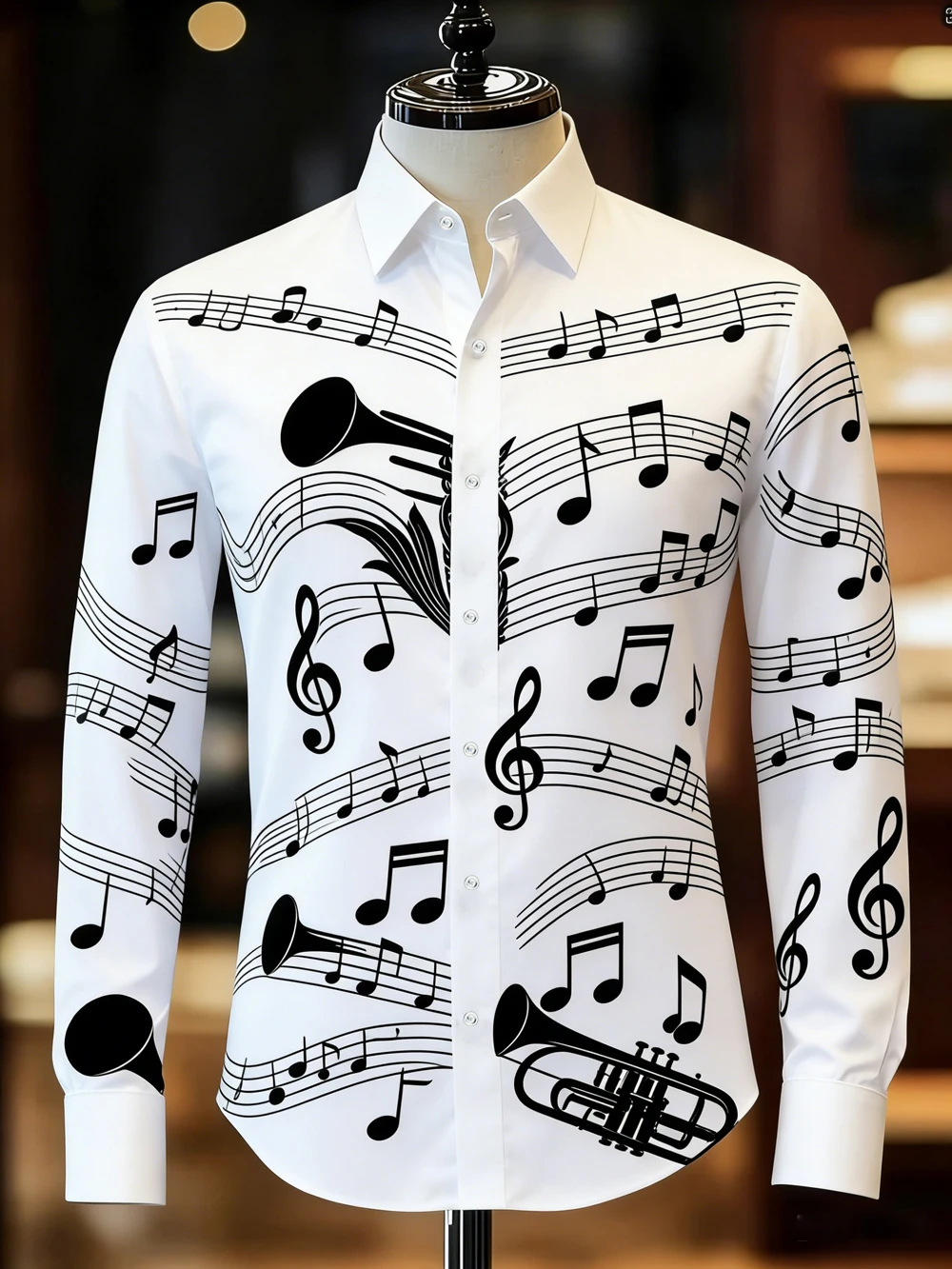 2026 Spring Men's Retro Long Sleeve Shirt French Natural Pattern HD 3D Printed Shirt Hawaiian Vacation Clothes Men Fast Shipping
