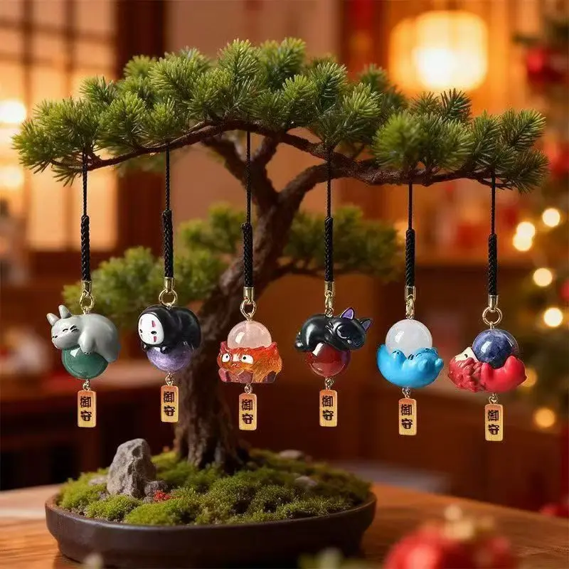 

2026 NEW Hayao Miyazaki Blind Box Natural Crystal Bead Strap Cute Pendant Birthday Gift For Anime Fans Phone Accessory