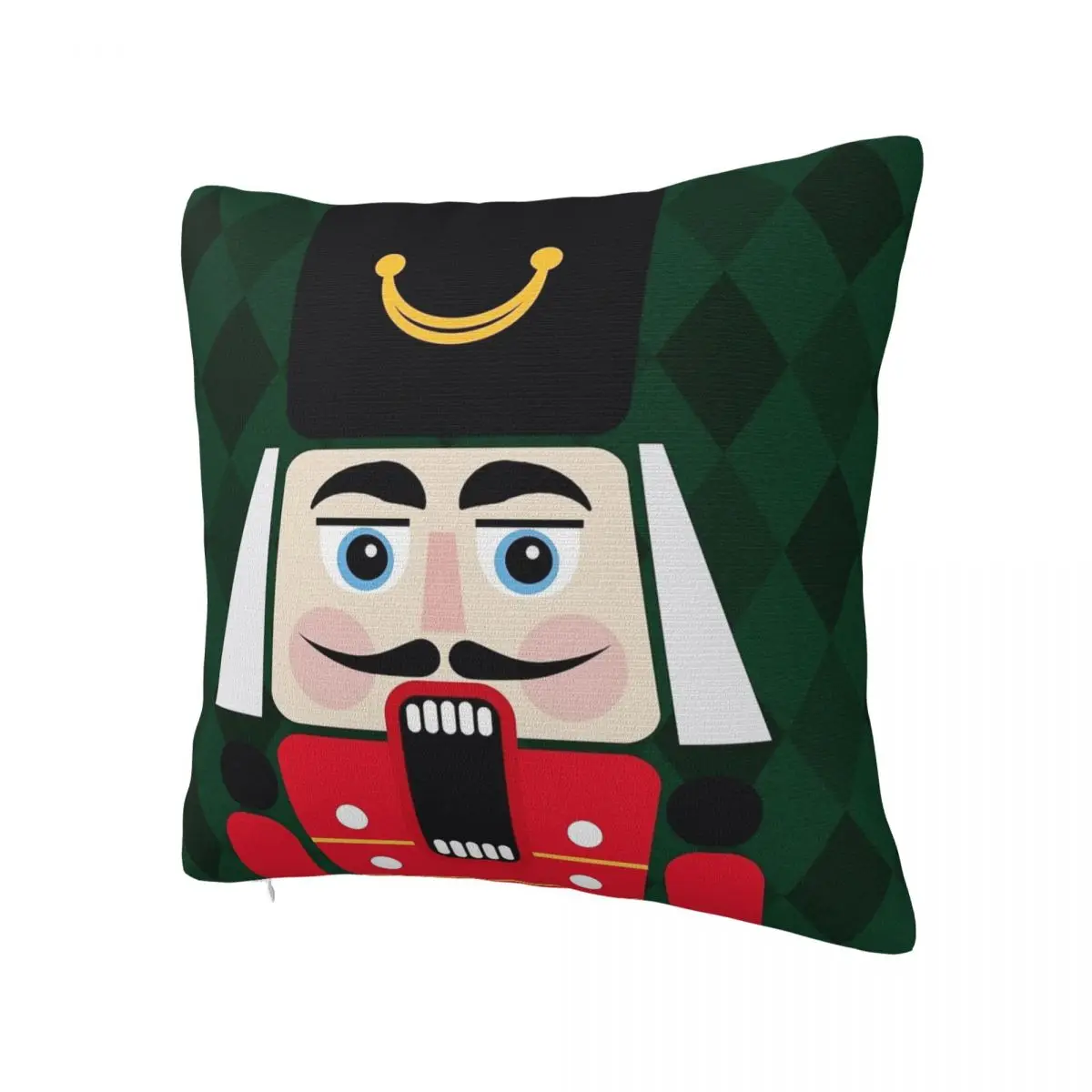 The Nutcracker Doll Merry Christmas Pillowcase Printed Polyester Cushion Cover Decor Pillow Case Cover Chair Zipper 40*40cm