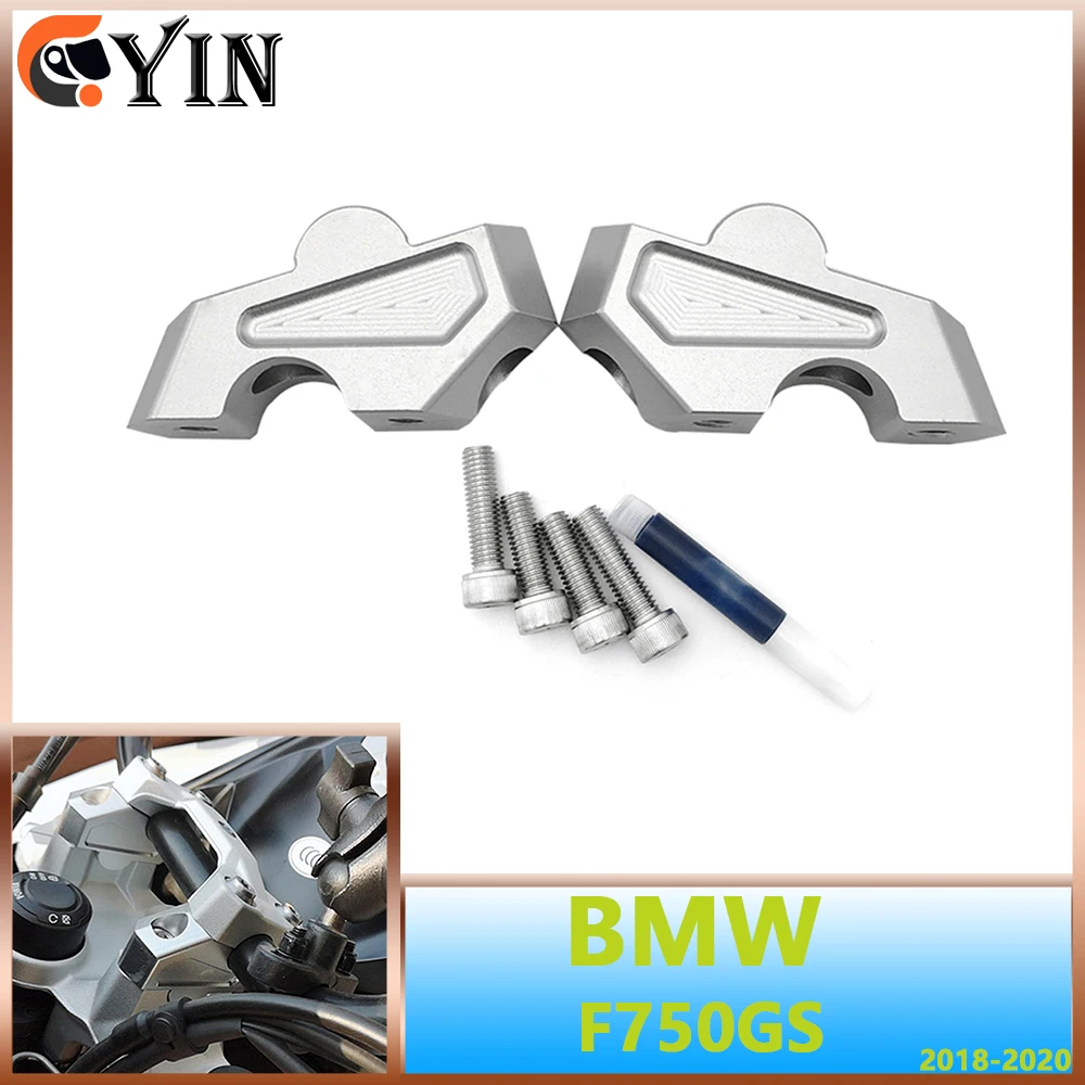 For BMW F750 GS F750GS 2019-2020 aluminum motorcycle parts handlebar heightening riser adapter fixture installation extension