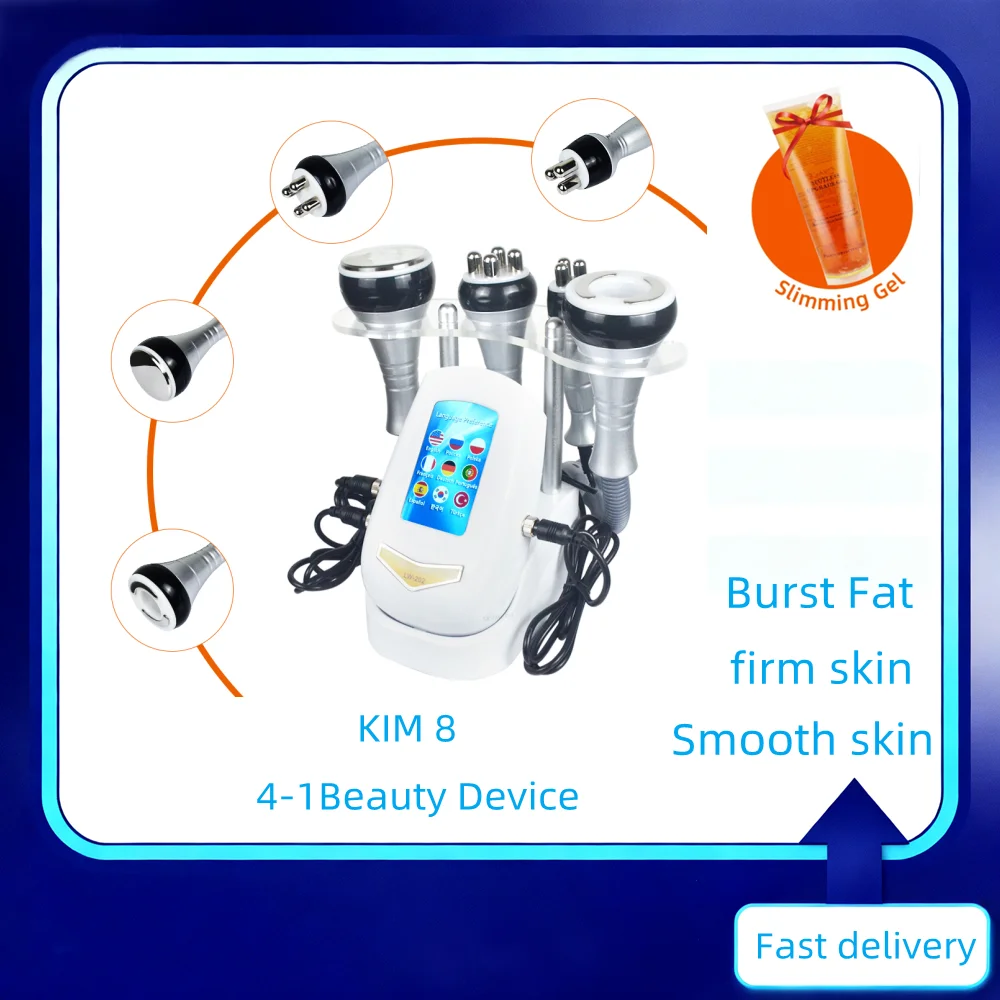 4IN1 Cavitation Body Slimming 40K Machine Beauty Massager Skin Tighten Face Lifting Vacuum Suction