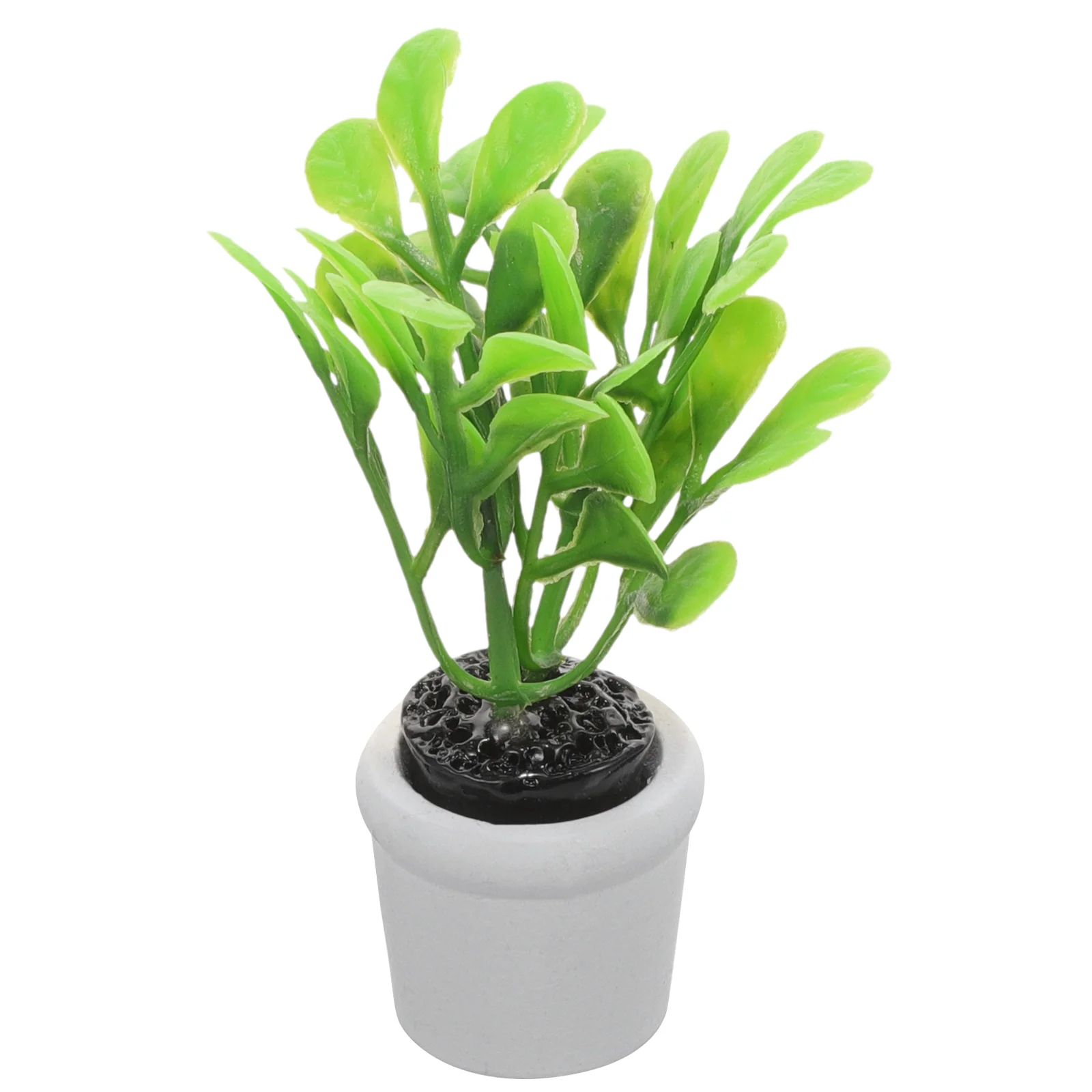 Decorate House Small Green Plants Artificial Indoor Plastic Miniature Potted