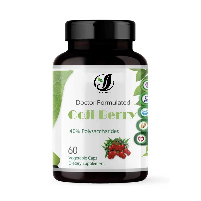 

Ягоды годжи - богатые антиоксидантами, способствующие укреплению иммунитета и поддержке здоровья печени - веганские, без глютена, 60 растительных капсул