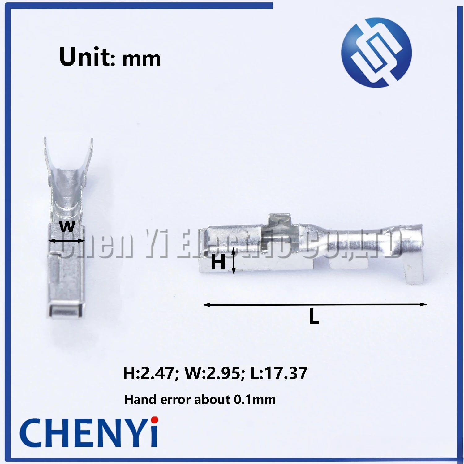 50 pcs crimping terminal 2.2 series auto wire connector pinsss 7116-4020 replacement For ST730675-3 8100-0460