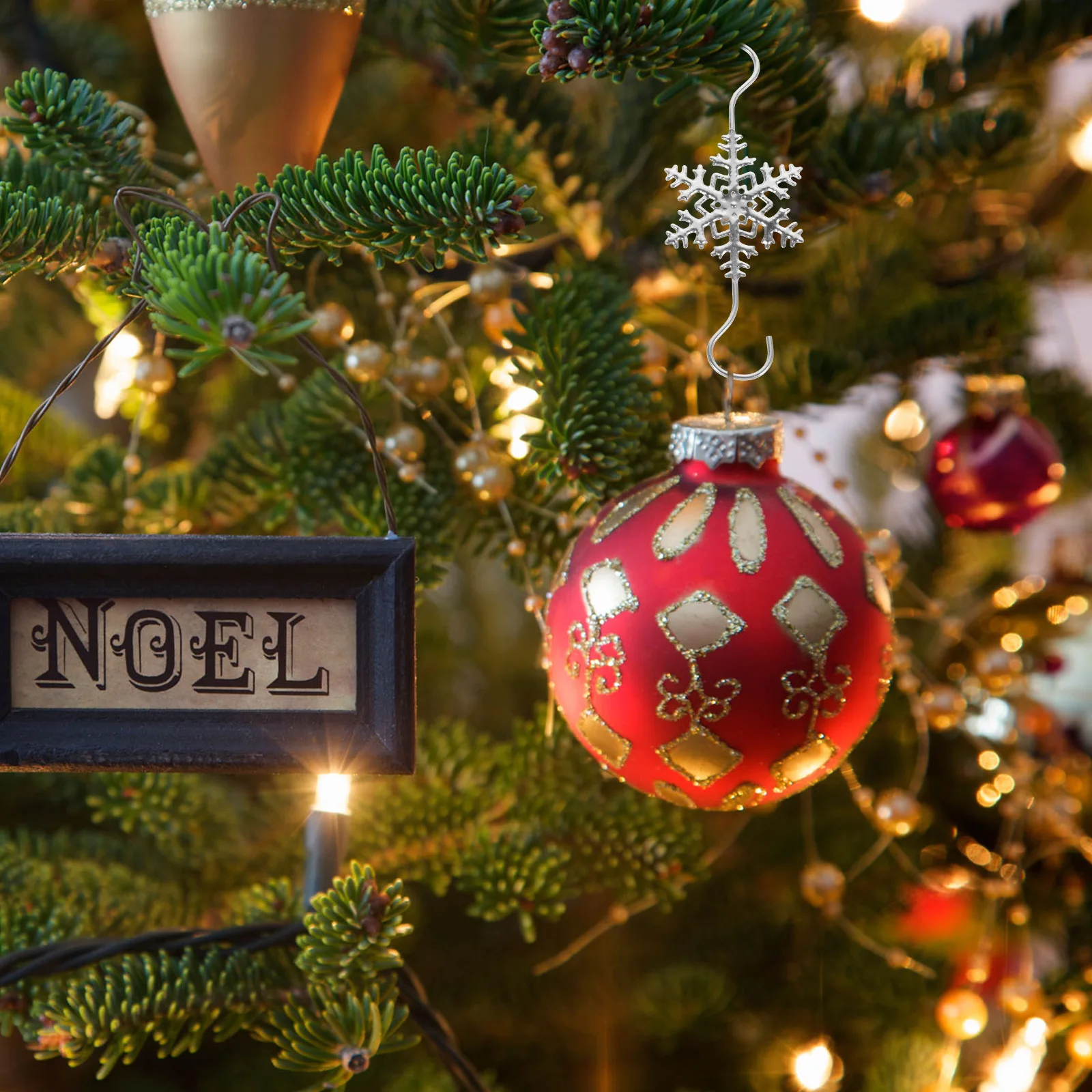 

10 Pcs Fireplace Christmas Xmas Desktop Stocking Hook Stockings Hangers for Mantle