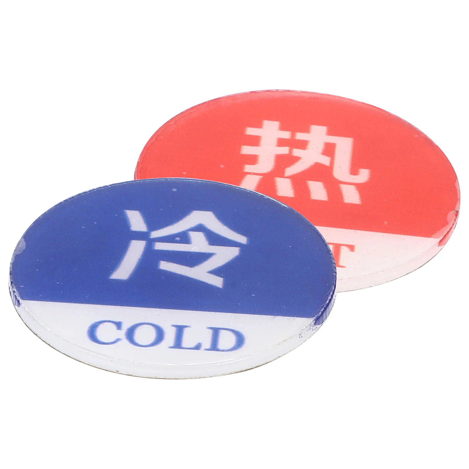 Hot and Cold Water Signs Stickers for Shower Wall Labels Faucet Faucets Bathroom Acrylic Hot/cold