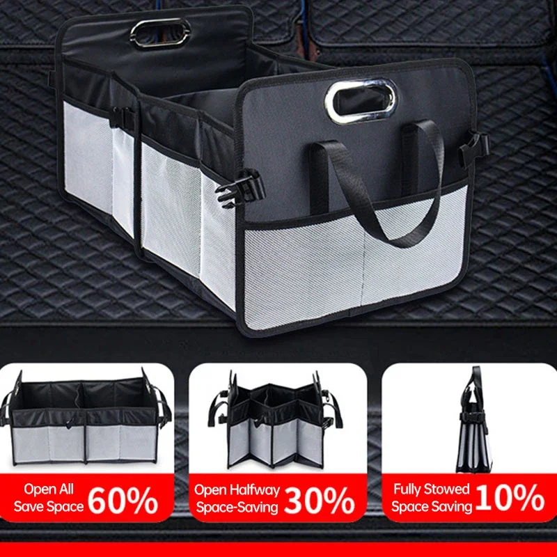 

Big Capacity Car Storage Box Car Trunk Organizer Eco-Friendly Super Auto Trucks Trunk Box Durable Collapsible Cargo Storage Tool