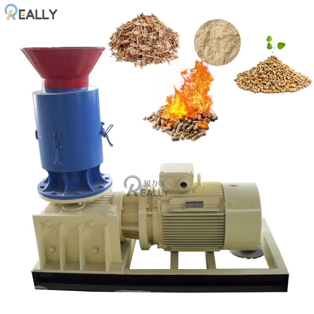 Wood Pellet Making Machine CE Rice Husk Oak Wood Sawdust Chipper Pelletizer