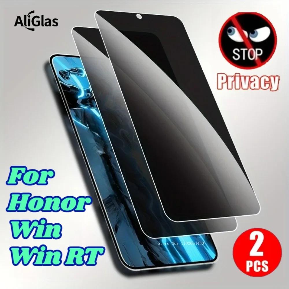 

2Pack Anti Spy Tempered Glass Film for Honor Win Series Anti Peeping Glossy Screen Protectors For Honor Win RT Film Anti-Scratch