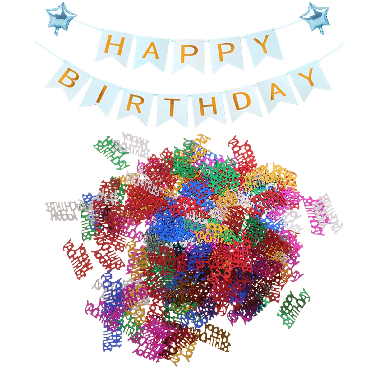 1Pack 15g Confetti Table Decoration Confetti Birthday Party Supplies Colorful Sequins Durable for Blue and Silver
