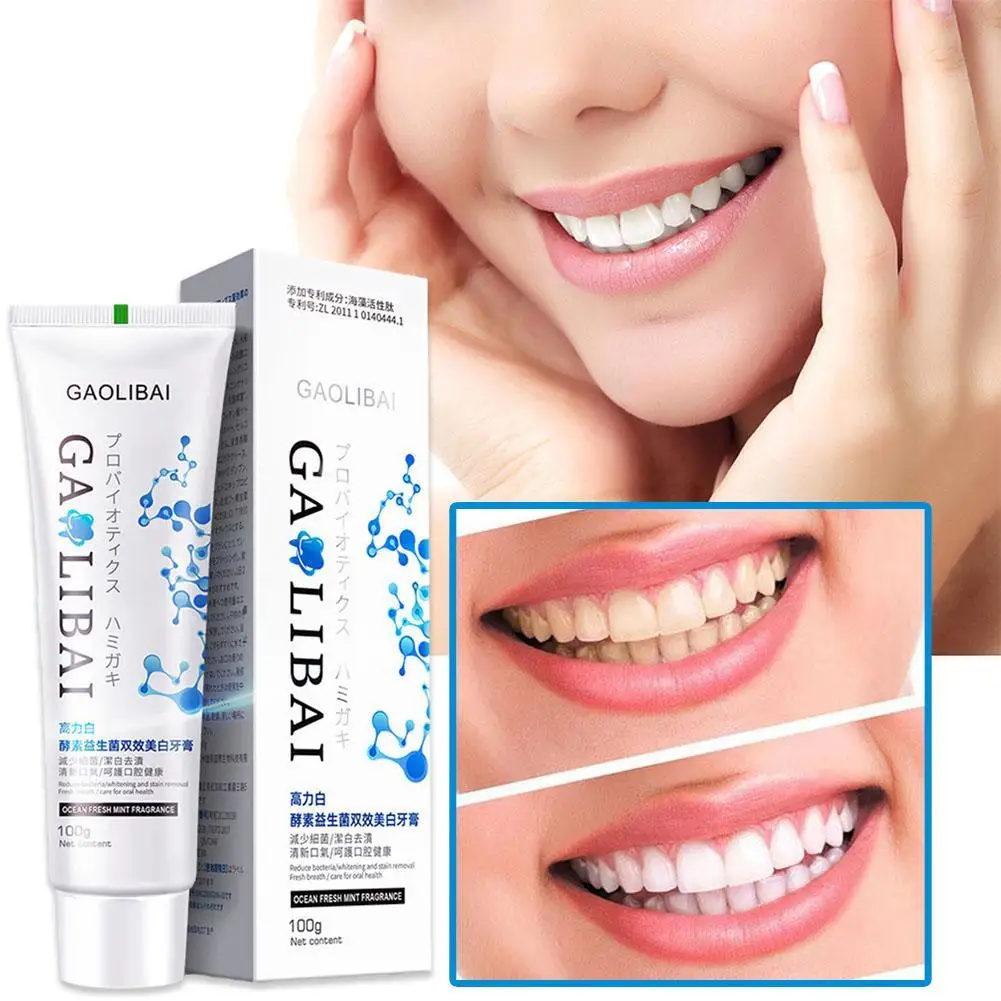 

Toothpaste Freshens Breath Stain Yellow Remover Brightening Oral Health Deep Cleaning Bad Breath Removal Teeth Care