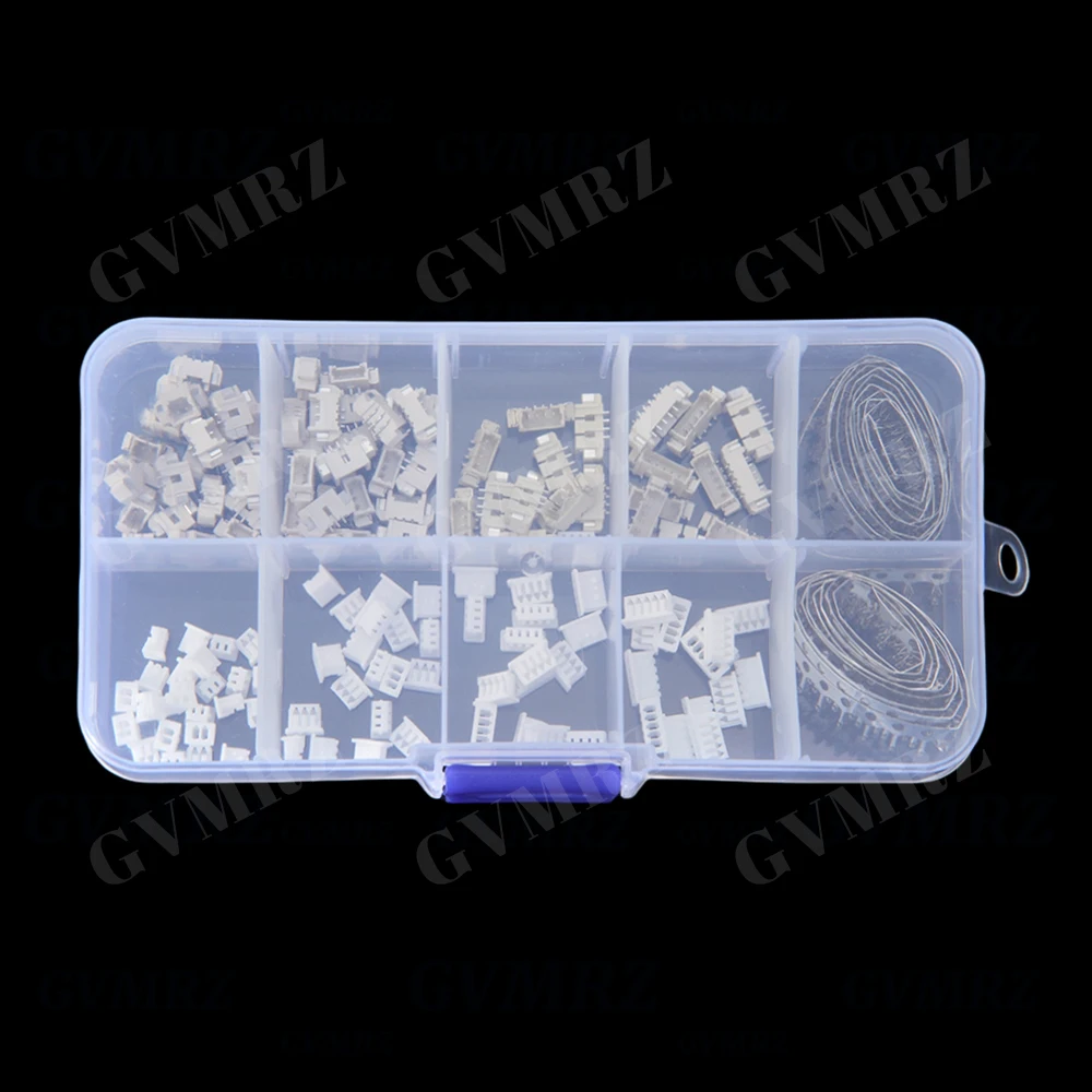 60Set/190PCS 2-5P 1.25mm Horizontal Surface Mount Housing Terminals 2P 3P 4P 5P Combined Connector KIT