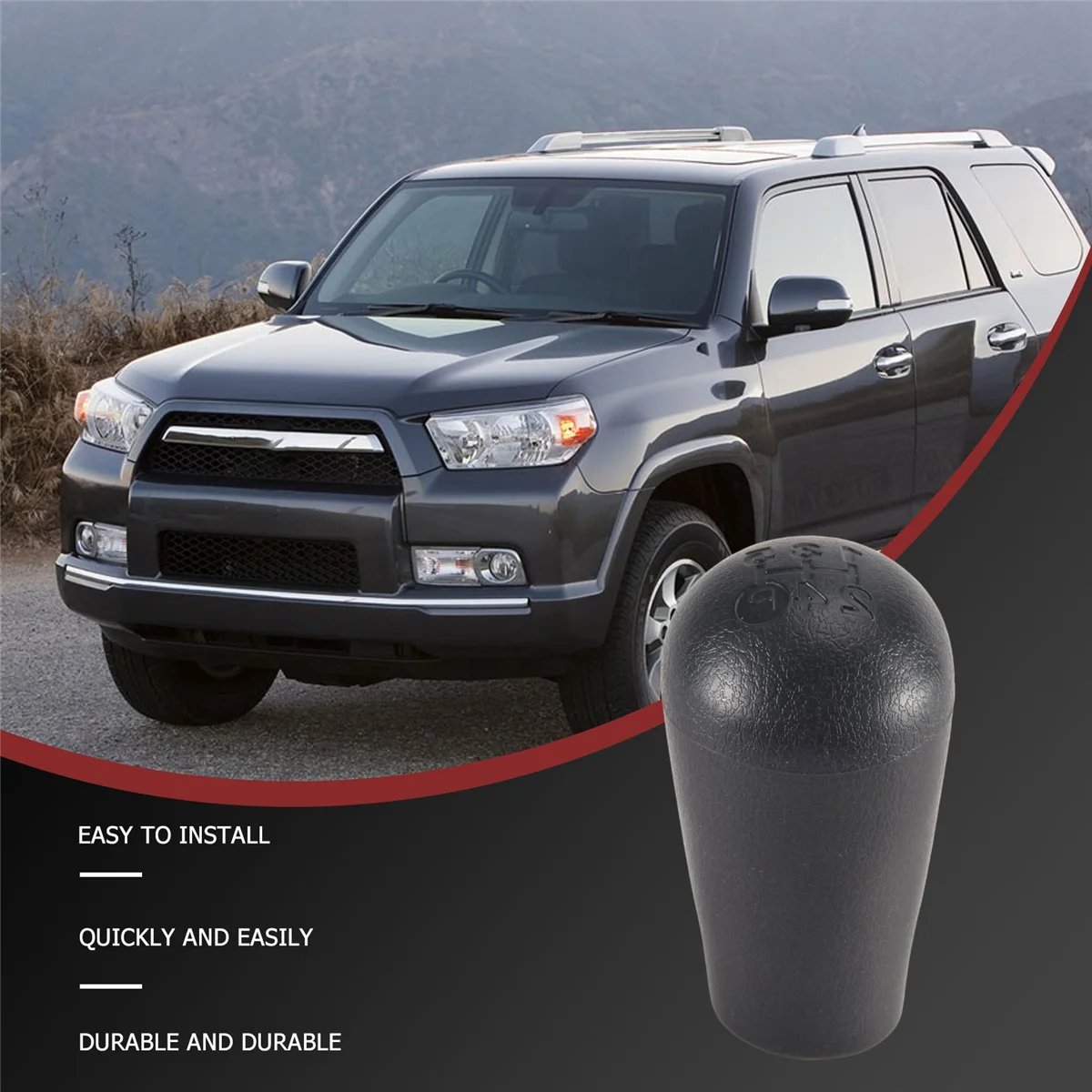 Perilla de palanca de cambios Manual para coche, accesorio de 5 velocidades para 1996-2001 4runner 1995-2004