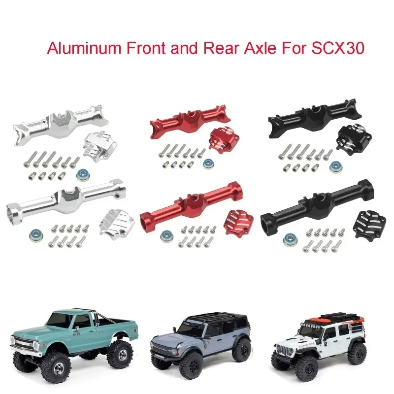 SCX30 Aluminum Rear Axle Gear Box Skid linkUpgrade Set for 1/30 Axial SCX30 RC Cars Upgrade Parts