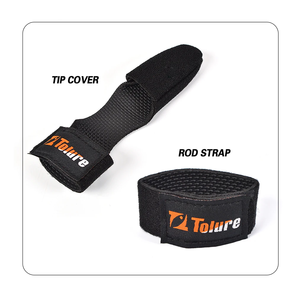 TOLU Angelrute Krawatte Halter Strap/Spitze Abdeckung Gürtel Tackle Elastische Wrap Band Pole Halter Verschluss Krawatten Angeln Werkzeuge zubehör – Detail 2