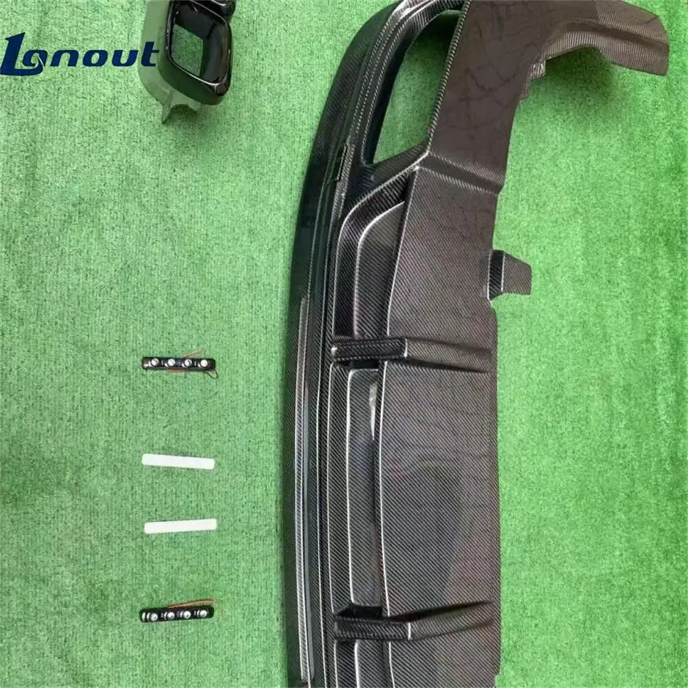 Modified LD Style Carbon Fiber Rear Diffuser Body Kit for GLS Mb, Rear Bumper Lip Kit