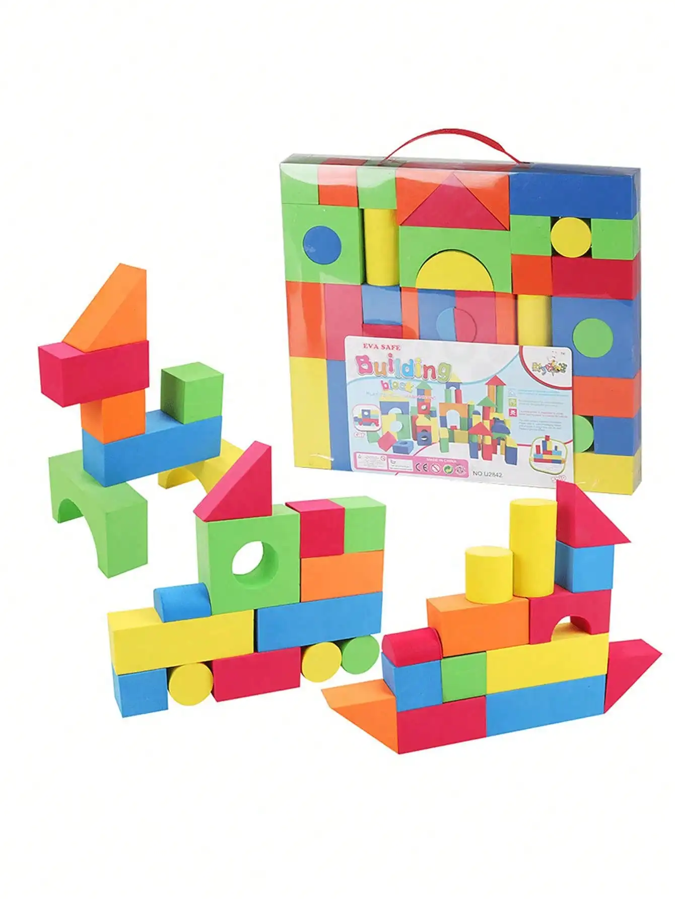 30/46pcs EVA Building Blocks Toys , Creative Educational Foam Construction Bricks Playset , Soft Stackable Blocks , STEM Toys For Boys/Girls , Random Colors ,  ,Christmas Toys For Girls ,Building Block ,Big Blocks For Kids Toys For Kids Boys