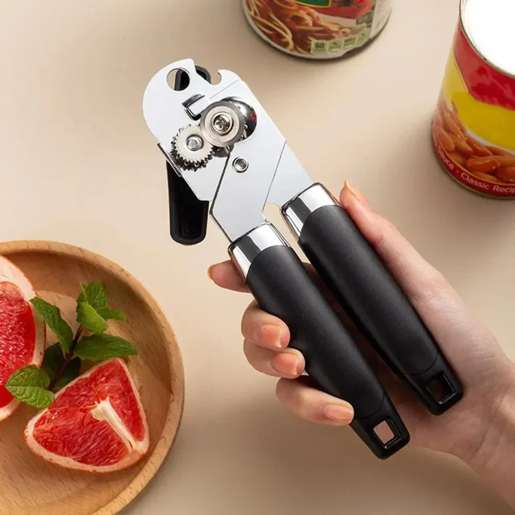 Multifunctional Manual Can Opener Side Cut Effortless Beer Bottle Opening Tool Professional Household Kitchen Gadget