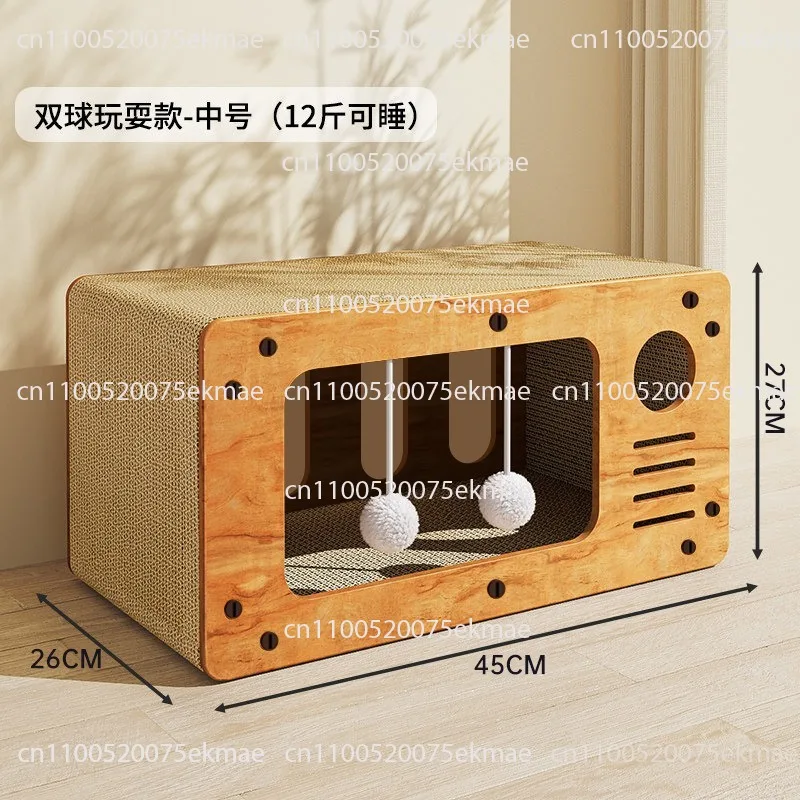 Scratching Board, Cat Litter, Integrated Wear-resistant, Scratch-resistant Cat, Toy Cat, Cat House, Cat House