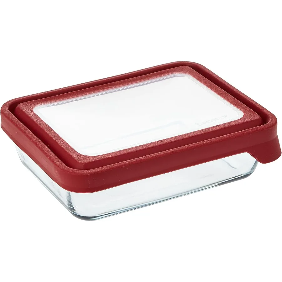 

Стеклянный контейнер для хранения пищевых продуктов TrueSeal с крышкой Cherry 6, герметичный и герметичный для организации кухни, идеально подходит для приготовления еды