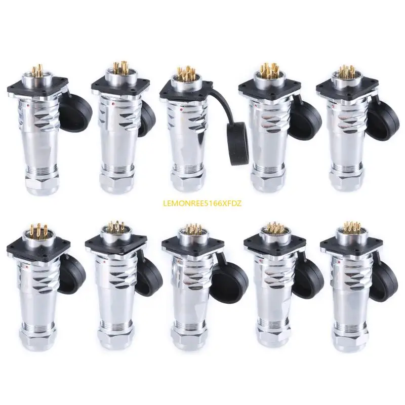 

Y1AE SF2010 Waterproof Industrial Connector SF2013 Female Plug & Male Socket IP67 2Pin to 12Pin For 20mm Panel Mount